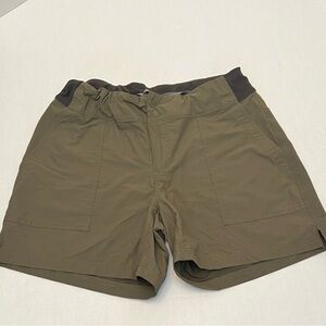 REI CO-OP WOMENS HIKING SHORTS GREEN SIZE 14
